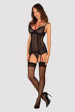 Glandez Collection Corset with Adjustable Straps & Thong