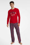 Holiday Spirit Cotton Pajama Set for Men