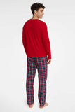 Holiday Spirit Cotton Pajama Set for Men