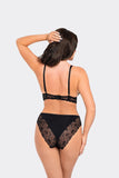 Comfortable High-Waisted Cotton Lace Panties