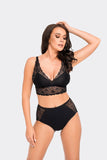 Lace-Trim High-Waisted Cotton Panties for Women