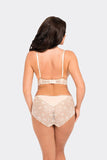 Lace-Trim High-Waisted Cotton Panties for Women