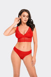 Intricate Red Tulle and Lace Panties for Elegance