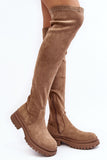 Stylish Eco-Suede Over-the-Knee Women's Boots for Fall/Winter