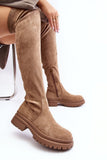 Stylish Eco-Suede Over-the-Knee Women's Boots for Fall/Winter