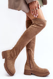 Stylish Eco-Suede Over-the-Knee Women's Boots for Fall/Winter