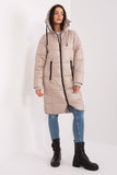 Quilted Women's Jacket for Chilly Days with Hood and Pockets