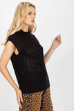 Plaid Weave Sleeveless Knitted Jacket for Versatile Styling