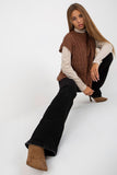 Plaid Weave Sleeveless Knitted Jacket for Any Occasion