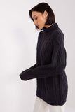 Plaid Turtleneck Sweater for Everyday Comfort