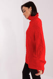 Plaid Turtleneck Women's Sweater for Everyday Wear