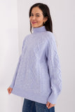 Plaid Turtleneck Women's Sweater for Everyday Style