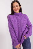 Plaid Turtleneck Women's Sweater for Everyday Comfort