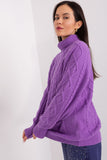 Plaid Turtleneck Women's Sweater for Everyday Comfort