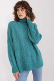 Plaid Turtleneck Women's Sweater for Everyday Comfort