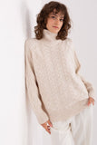 Plaid Turtleneck Women's Sweater for Everyday Comfort
