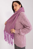 Geometric Pattern Long Scarf with Tassels for Fall/Winter