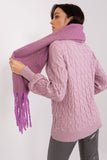 Geometric Pattern Long Scarf with Tassels for Fall/Winter