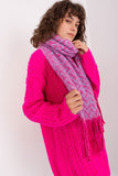 Geometric Pattern Long Scarf with Tassels for Fall/Winter