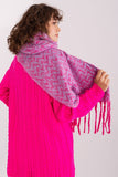 Geometric Pattern Long Scarf with Tassels for Fall/Winter