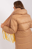 Geometric Pattern Long Scarf with Tassels for Winter Style