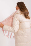 Geometric Pattern Long Scarf with Tassels