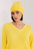Braided Winter Warm Hat with Unique Front Application