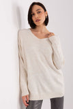 Cozy Long Sleeve Heart Neckline Sweater for Everyday Style