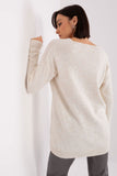 Cozy Long Sleeve Heart Neckline Sweater for Everyday Style