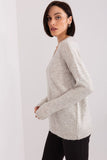 Cozy Long Sleeve Heart Neckline Sweater for Everyday Wear