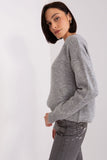 Cozy Long Sleeve Heart Neckline Sweater for Everyday Style