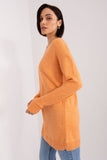 Cozy Long Sleeve Heart Neckline Sweater for Everyday Style