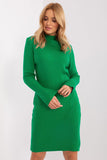 Textured Long Sleeve Midi Dress for Casual Wear