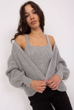 Elegant Strapless Top & Long Sleeve Cardigan Set