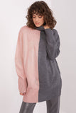 Two-Tone Turtleneck Sweater for Casual Outfits