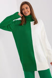 Two-Tone Turtleneck Sweater for Everyday Style