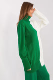 Two-Tone Turtleneck Sweater for Everyday Style