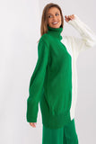 Two-Tone Turtleneck Sweater for Everyday Style