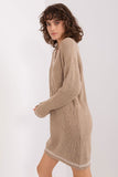 Casual Oversized Sweater Dress with Heart Neckline