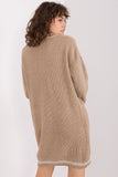 Casual Oversized Sweater Dress with Heart Neckline