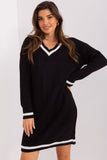 Oversized Heart Neckline Sweater Dress for Everyday Wear