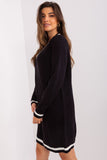 Oversized Heart Neckline Sweater Dress for Everyday Wear