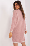 Oversized Knit Sweater Dress with Heart Neckline