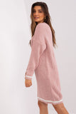 Oversized Knit Sweater Dress with Heart Neckline