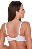 Elegant White Lace Bra with Supportive Design