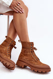 Eco-Suede Lace-Up Women's Trappers with Thick Sole and Insulation