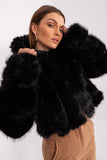 Elegant Women's Transitional Jacket with Fur Design