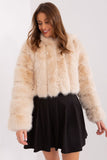 Elegant Women's Transitional Jacket with Fur Design