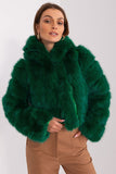 Elegant Women's Transitional Jacket with Fur Design