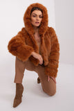 Elegant Women's Transitional Fur-Design Jacket